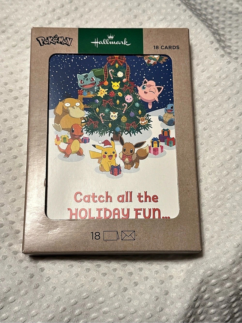 Hallmark Pokémon Catch All the Holiday Fun Holiday Greeting Cards NWT
